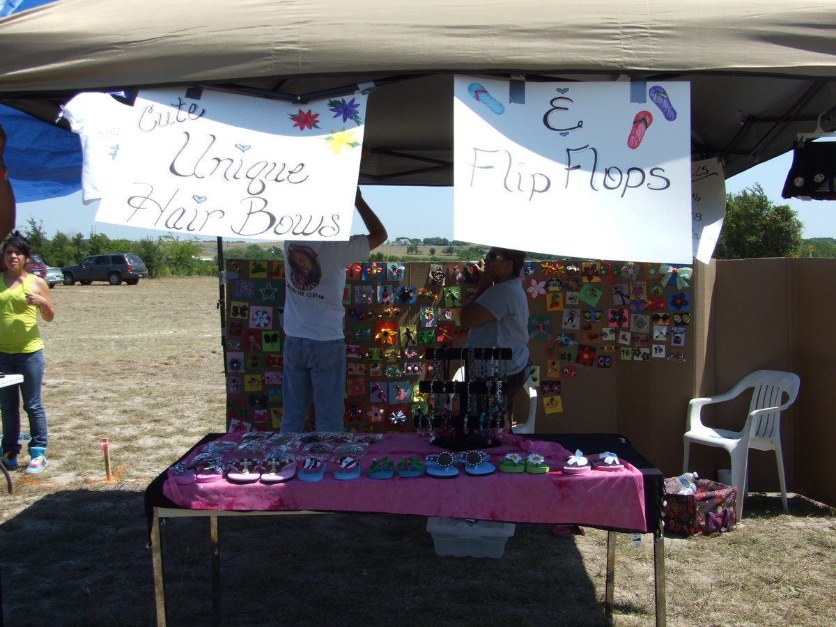 Image: Flip Flops Anybody? — Flip Flops and Hair bows were for sale here.