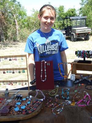 Image: Shelby McCamey — Shelby McCamey is 14 yrs. old and loves to compete in barrel racing and rodeos with her horses. “I make and sell this jewelry to pay for my entry fees at the races and rodeos.”
