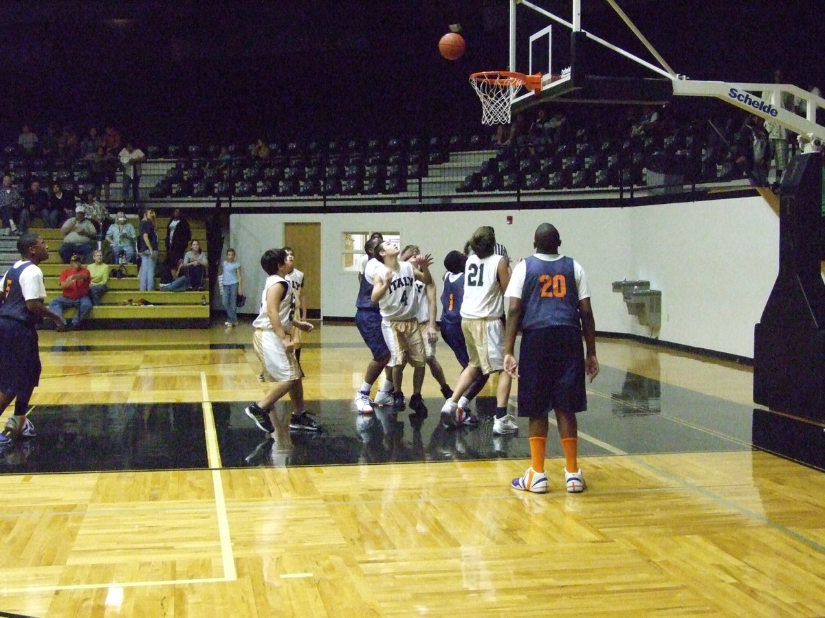 Image: Rebound Position — Italy’s 8th grade boys get ready to rebound the miss.