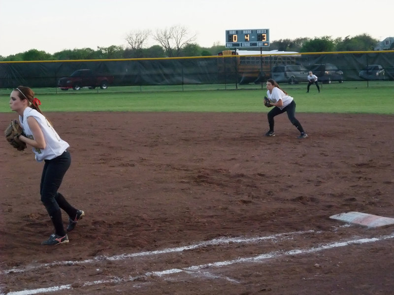 Image: A talented tandem — These two got a work-out Friday night against the Lady Jaguars.