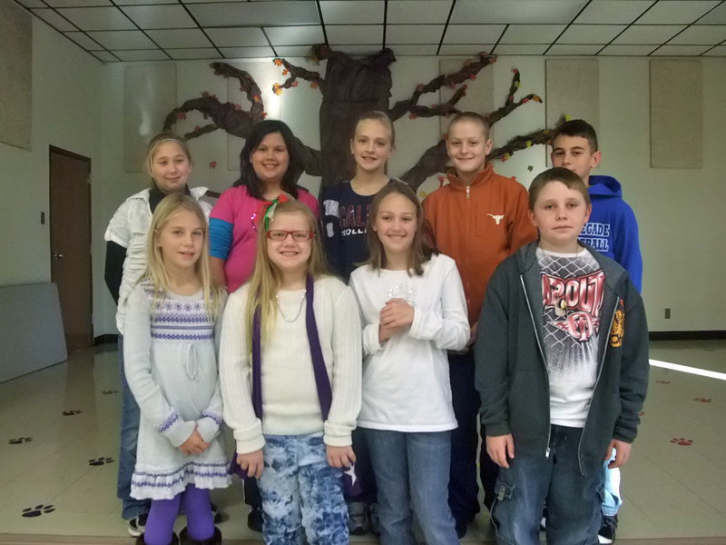 Image: These Students Placed — Meagan Connor (5th grade),Jenna Holden (5th grade), Annie Perry (5th grade), Clay Riddle (5th grade), Trevor Mott (5th grade), Lacy Mott (3rd grade), Sydney Lowenthal (3rd grade), Abby Gage (4th grade), and Hunter Morgan (5th grade).