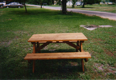 Image: Picnic Table — Furniture is ready for sale for $35 and up, but will do custom orders. For more information, contact Larry Swanson at (972) 483-6304.