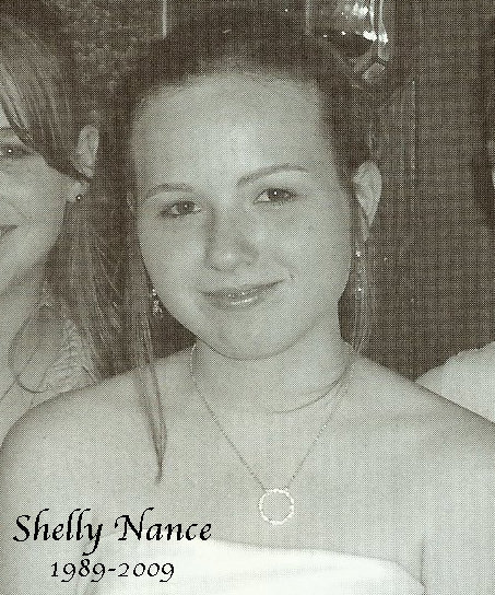 Image: Classmate and friend — Donations for the Shelley Nance Memorial-Class of 2007 may be made at Citizens National Bank.