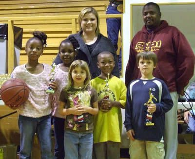 Image: Petry’s players — Michelle Petry’s players had a ball while receiving their trophies recognizing their efforts playing in the IYAA this season.
