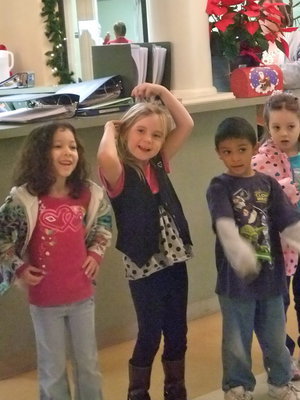 Image: Gingerbread Cookies — These students really enjoyed singing Gingerbread Cookies.