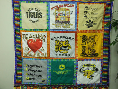 Image: Stafford Quilt — This Stafford quilt donated by Lanelle Riddle was purchased for $500.00.