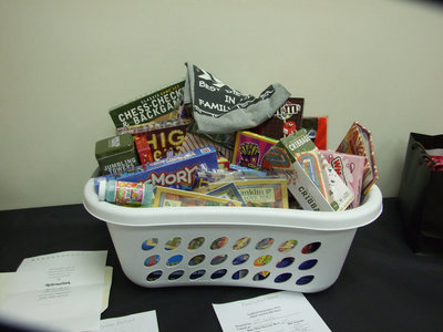 Image: The “Game” Basket — This basket was donated by the first grade and was purchased for $52.00.