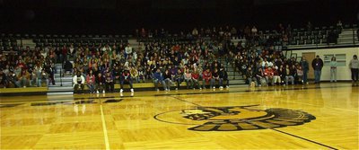 Image: IHS student body fills dome — The entire IHS student body filled the dome to witness the presentation.