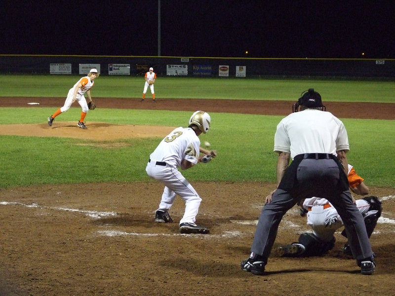 Image: Jase Holden — Holden takes a moment and gets on base.