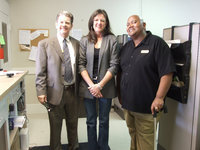 Image: Mayors for Meals — Jerry Watson (Italy resident), Terri Murdock (City administrator) and Mayor Frank Jackson.