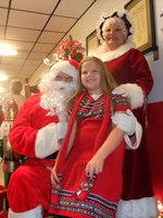 Image: Sydney Lowenthall — Sydney was happy to tell Santa what she wanted for Christmas.