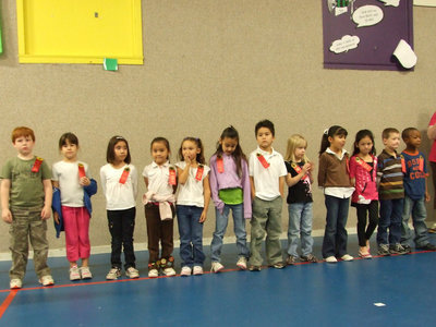 Image: First Graders — These first graders were all on the A/B honor roll.