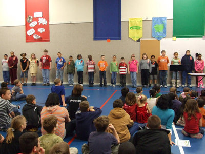 Image: Fourth Graders — These fourth graders were all on the A/B honor roll.