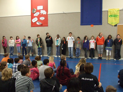 Image: Sixth Graders — These sixth graders were all on the A/B honor roll.