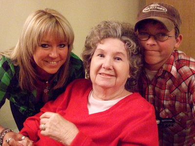 Image: Jill, Karen and Hunter — Jill and Hunter Hocutt came to eat with Jill’s mother and Hunter’s grandmother Karen Herrin.