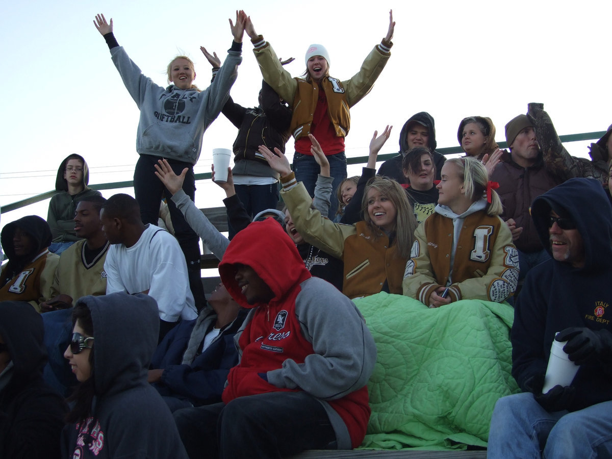 Image: This crowd can dance — “YMCA” is a favorite among the Gladiator fans.