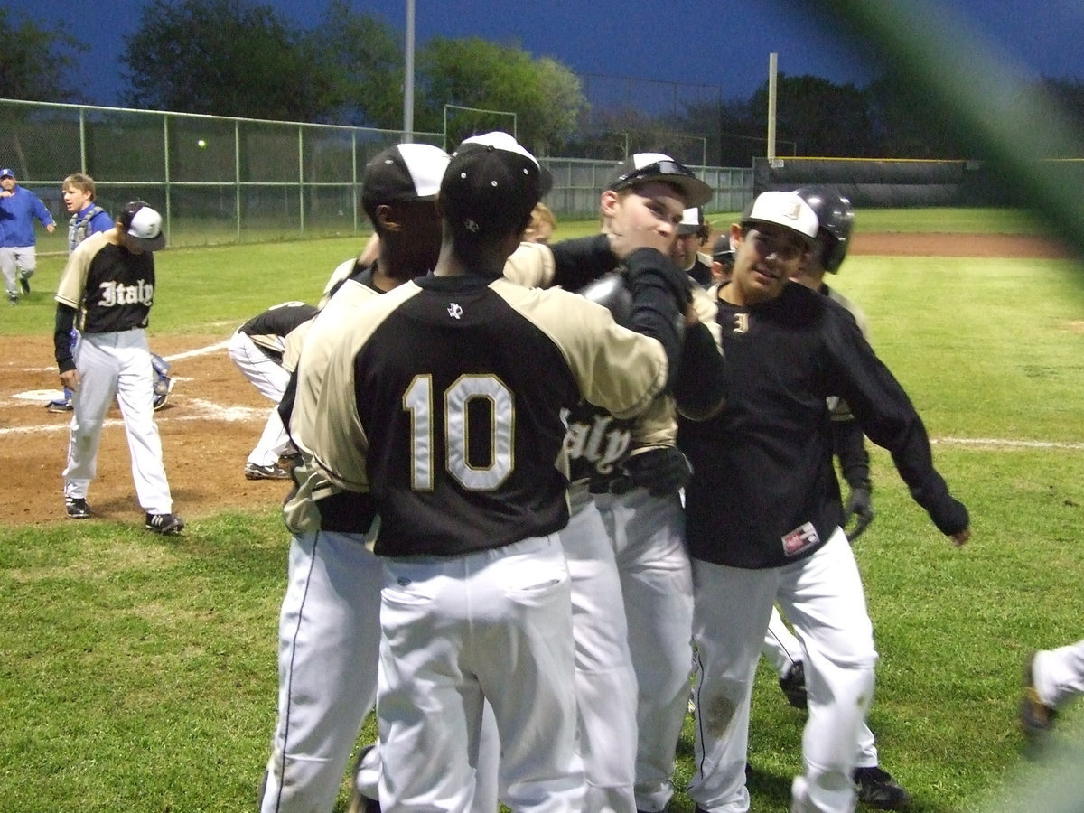 Image: Congratulations are in order — Colten Campbell hit his second home run Friday night.  However, player interference caused this one not to be counted.