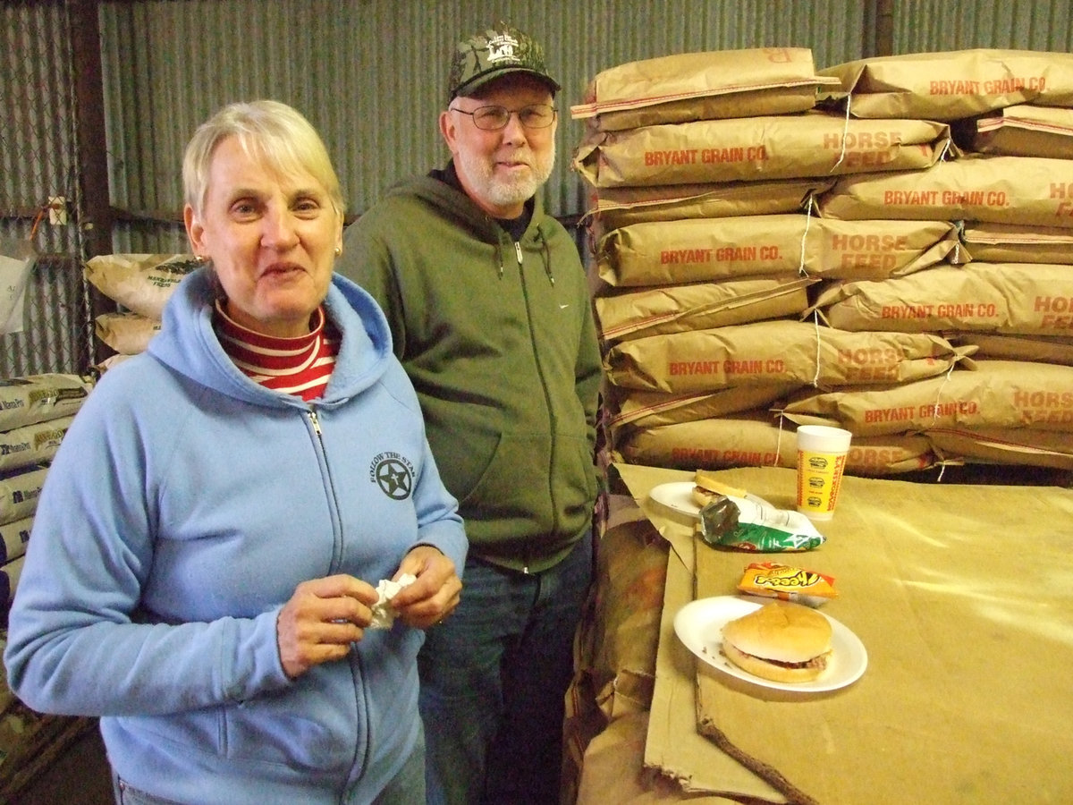 Image: The Williams — Mr. &amp; Mrs. Gene Williams from Italy enjoyed the BBQ also.