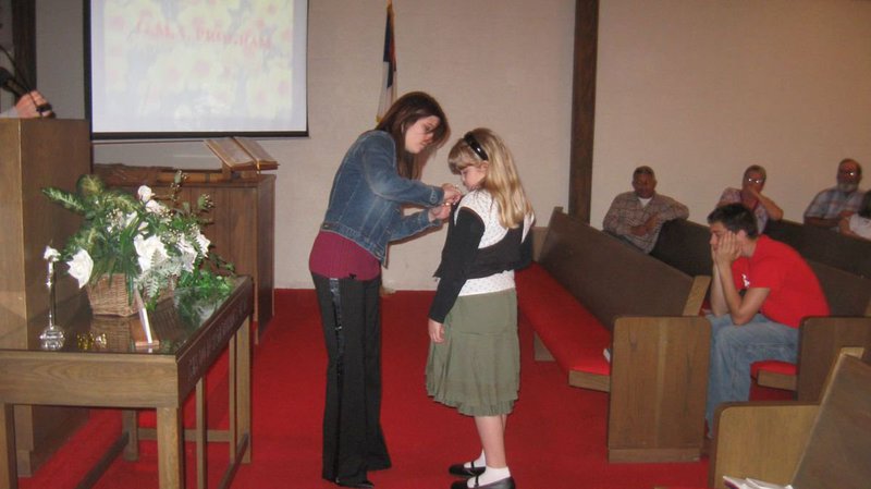 Image: Christie Murray — Christie Murray receiving her GMA pin.