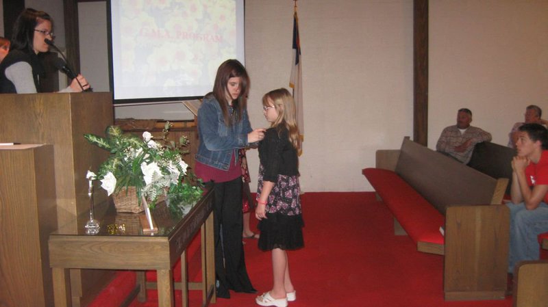 Image: Jennifer McDaniel — Jennifer McDaniel receiving her GMA pin.