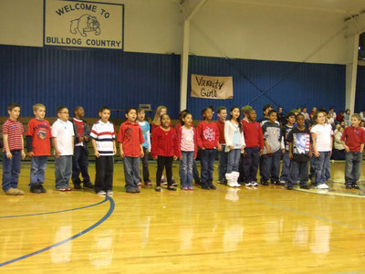 Image: Second and Third Graders — Second and third graders singing, Everybody Say Peace.