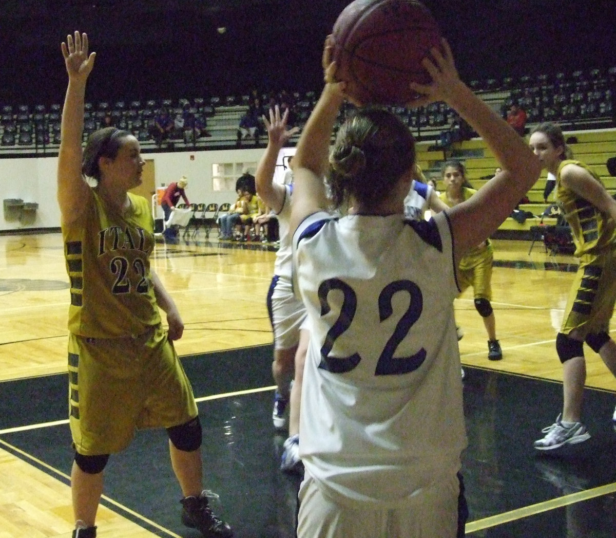 Image: Defending The Inbound — Bales, Smithey and Suaste guard against the inbound pass.