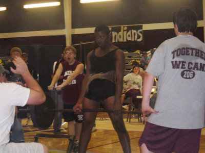 Image: Curtis Cole — Curtis Cole makes it look easy as he earns a medal at the Riesel Powerlifting Meet.