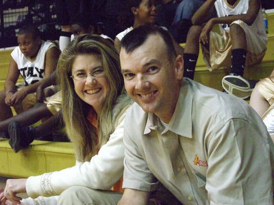Image: Enjoying The Game — Italy’s #14 Taylor Turner’s parents Ronda and Paul Cockerham enjoyed watching Taylor and her teammates give it their all against Hampton.