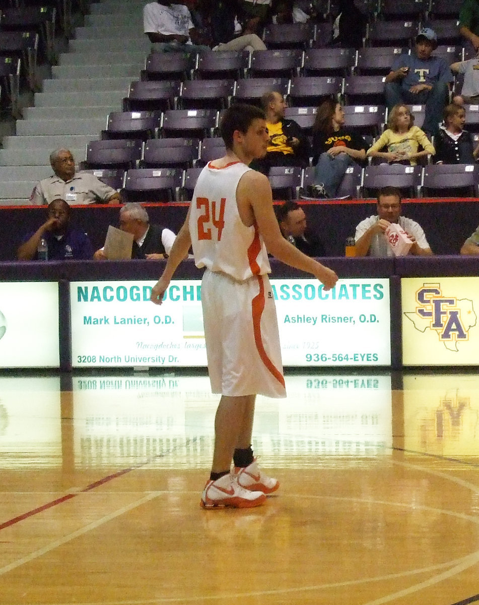 Image: Crocker’s Calm — Senior #24 David Crocker stays relaxed throughout the game.