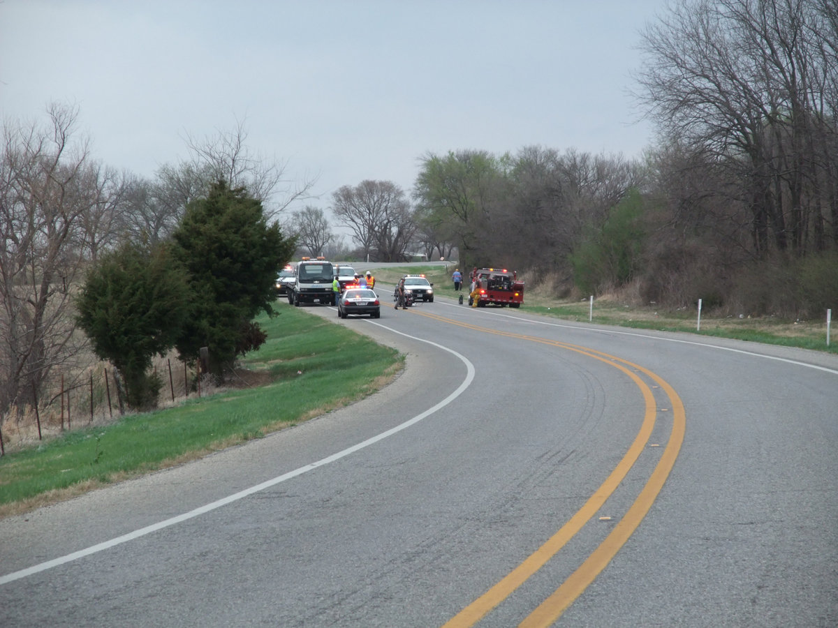 Image: Before the rest area — The accident occurred just before the rest area on the way to Forreston.