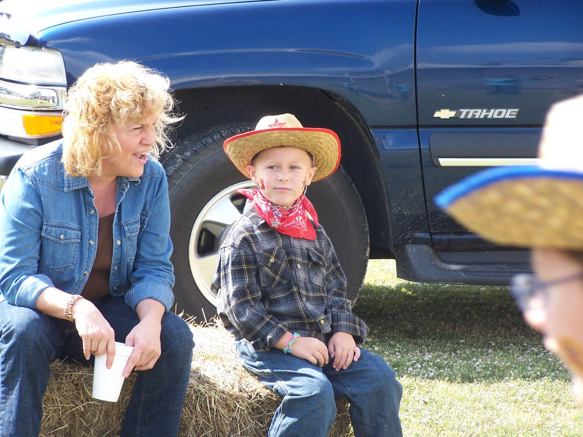 Image: I sure could eat some more BBQ — Jennie Kerr enjoyed the rodeo.