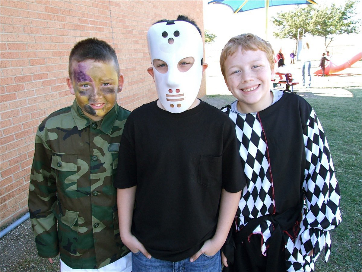 Image: Breakfast club — You see us a soldier, as Jason and as a jester…but we are just kids having fun.