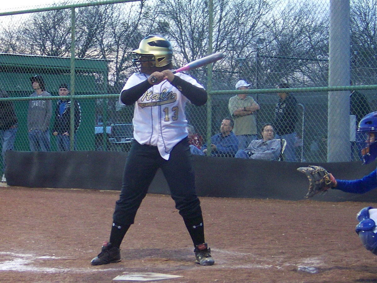 Image: Sa’Kendra Norwood — Sa’Kendra put the ball in play and unfortunately was the casualty of a questionable call at first base.