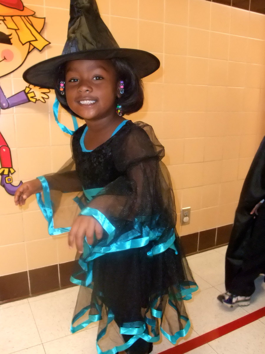 Image: Cute Witch — Pretty witch was wandering the halls of Stafford Elementary.