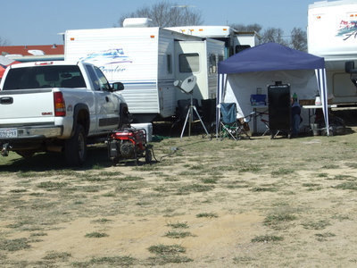 Image: RV’s and Grills — This is where the cooking took place.