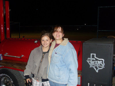 Image: Lillie and Melissa — Savoring at the mouth for Texas BBQ are Lillie Perry and Melissa Souder.