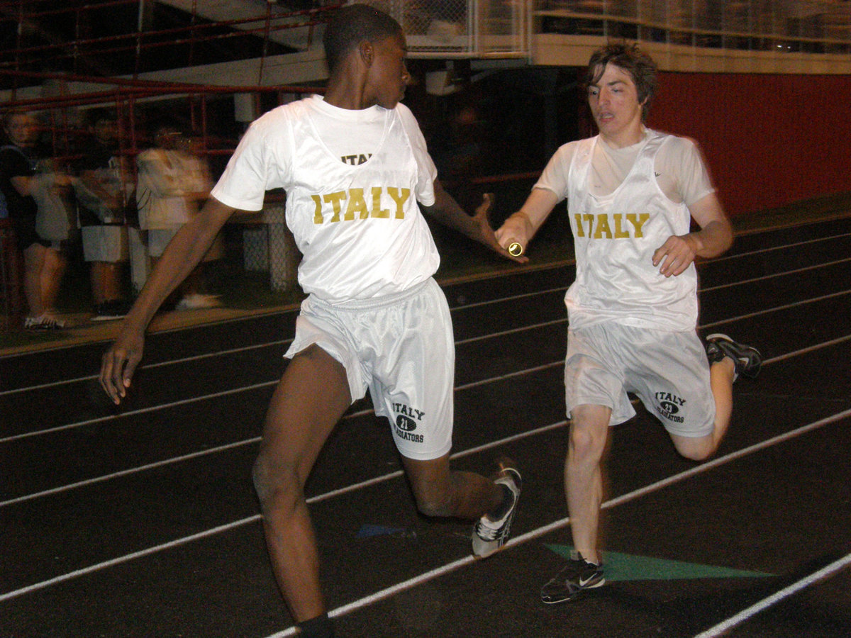 Image: Stick! — 8th graders head home after switching the stick.