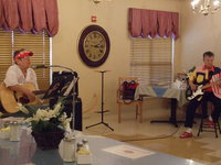 Image: Bobbie and Sue Sparks — These two sisters can really play those guitars. They have the residents singing along and swaying to the music.