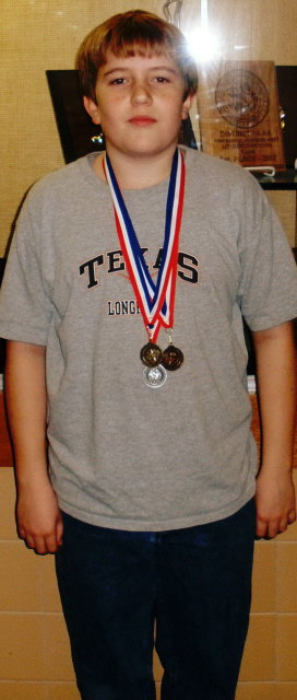 Image: Bret Kirton — 2nd place Math, 1st place Science