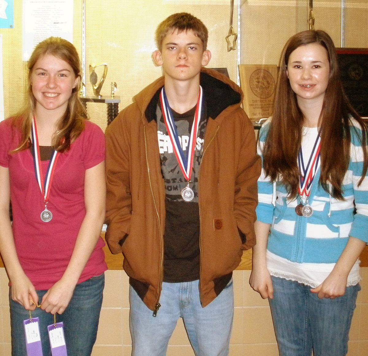 Image: Taylor Turner, Justin Wood and Meagan Hooker — 2nd place Team Science