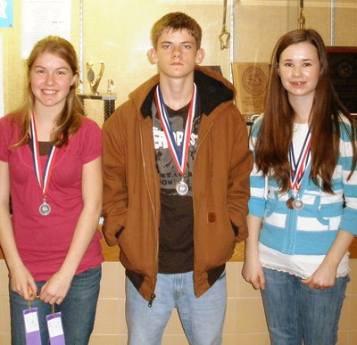 Image: Taylor Turner, Justin Wood and Meagan Hooker — 2nd place Team Science