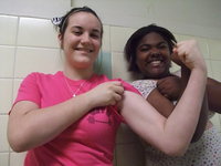 Image: Bales and Norwood will be flexing their muscles at State — Lady Gladiators with attitude, Kaytlyn Bales and Sa’Kendra Norwood, have flexed their muscles all the way to the State Powerlifting Meet in Corpus Christi. They will weigh-in March 20th and go for the gold March 21st during Spring Break.