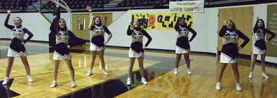 Image: IHS Cheerleaders — The IHS Cheerleaders were on hand Friday night to help the crowd cheer.