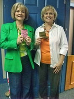 Image: Alice Compton &amp; Patty Hernandez — Alice and Patty are thrilled with the popularity their “Patty’s Perfect Pocket” is getting.