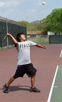 Image: He’s a natural — Cruz Enriquez is a natural tennis player and competed extremely well during the Rice Invitational.