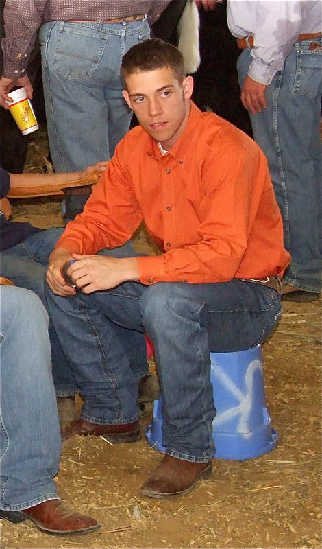 Image: Brandon’s anxious — Brandon Souder eagerly awaits entering the show ring.