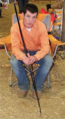 Image: Matt is ready — Matt Brummett relaxes before showing his European cross steer.