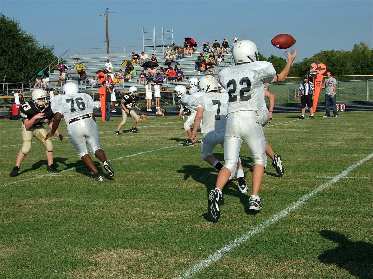 Image: Cody controls snap — Cody Boyd handles the snap and picks up yards against Hubbard.