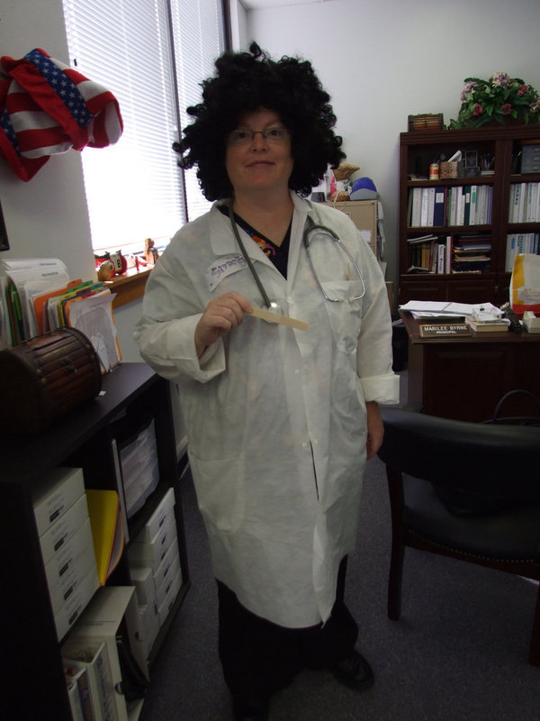 Image: Doctor Who? Doctor Strange — Khristy Strange, vice principal for Milford ISD.