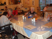 Image: Bingo players — Bingo players discussing strategies on how to win Bingo.